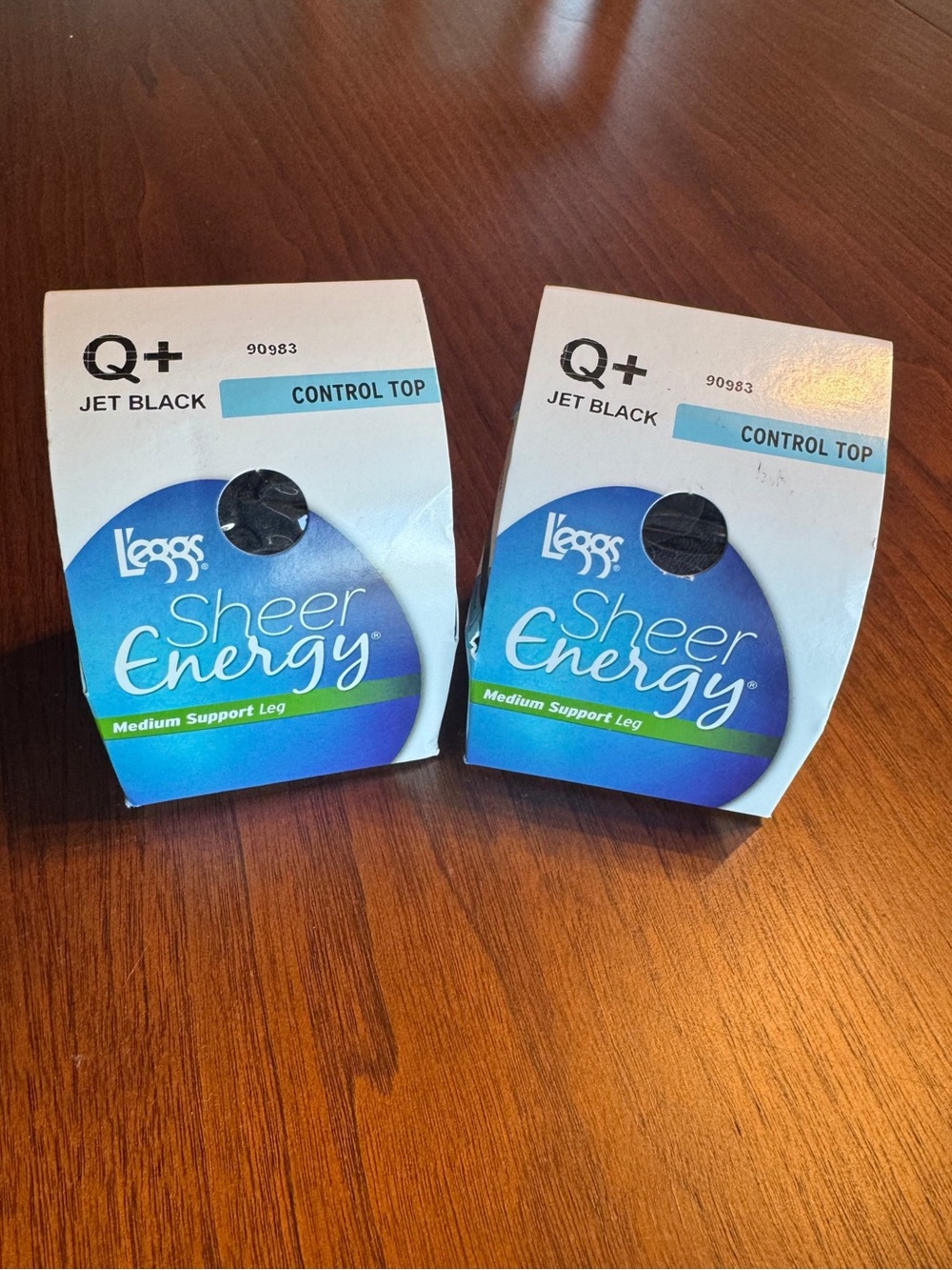 Q+ Sheer Energy Control Top - Jet Black Medium Support 2 Pack Bundle NEW